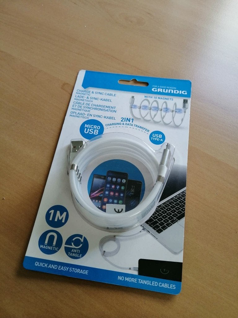 Grundig micro usb kabel, Ophalen, Nieuw, Snoer of kabel, Universeel