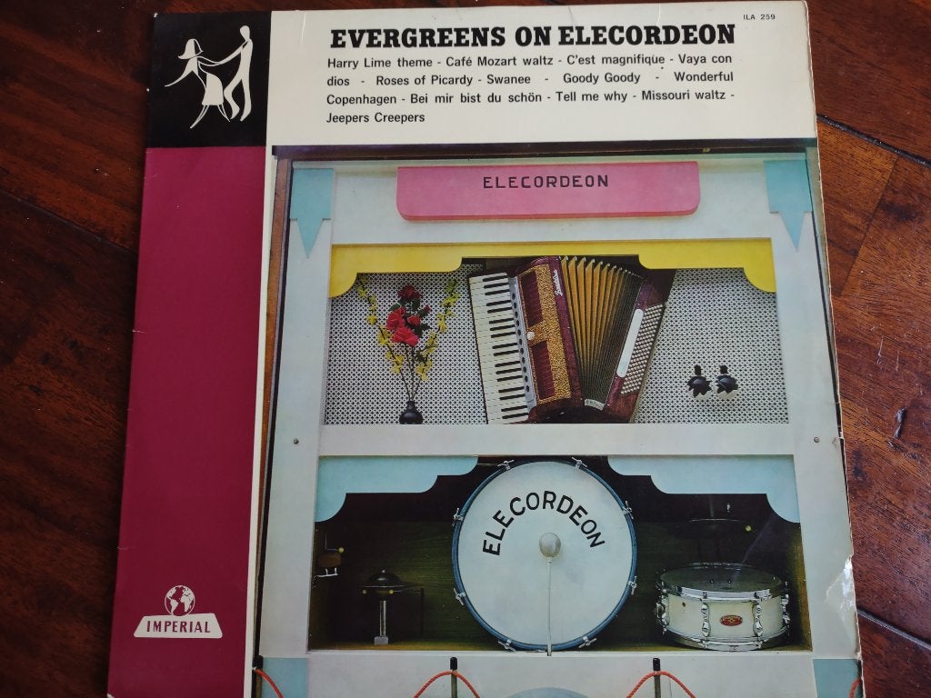 LP - Evergreens on Elecordeon, Ophalen of Verzenden, Gebruikt, 12 inch