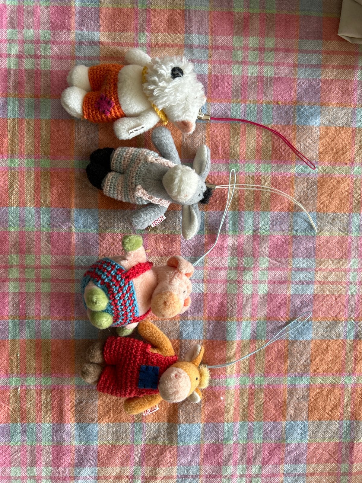 NICI sleutelhangers - 4 stuks, NICI, Klein (minder dan 20 cm), Wit, Hond