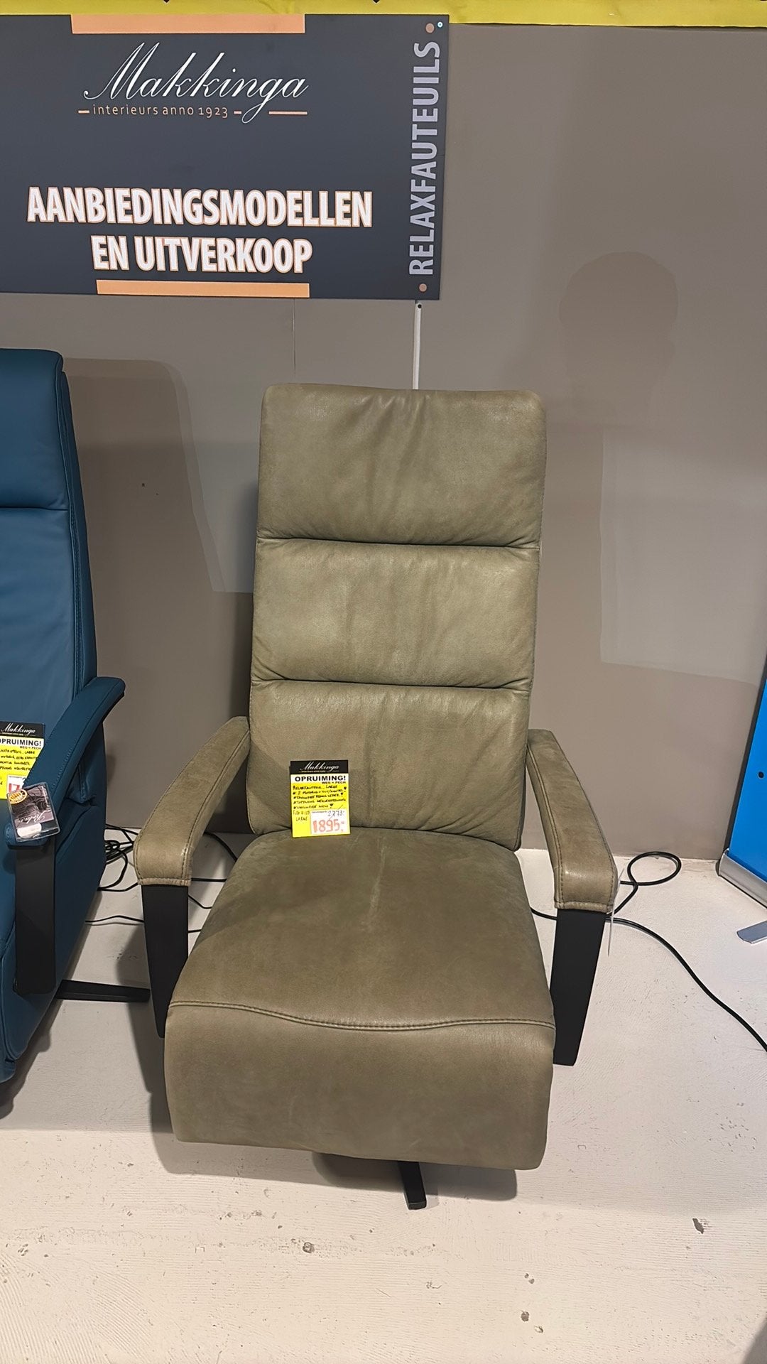 NIEUW Relaxfauteuil Flex 4 | 2 motorig + tilt + kantelfuntie, Ophalen, Nieuw, 75 tot 100 cm, Stof