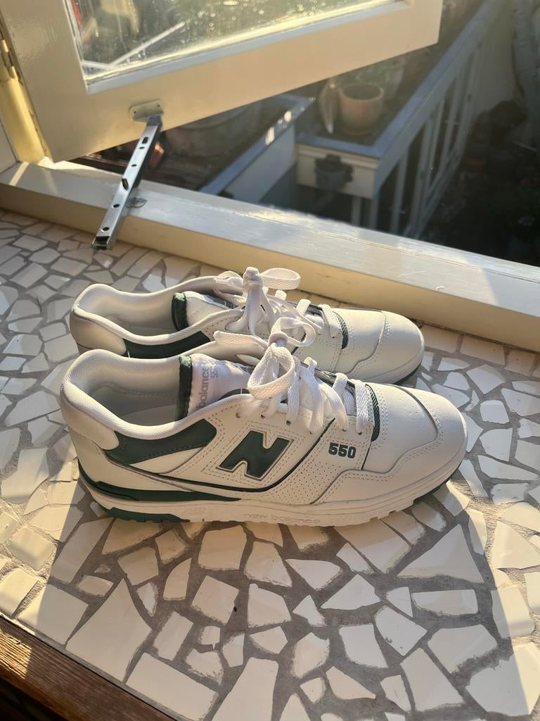 New Balance 550 Sneakers Wit/Groen, Ophalen of Verzenden, Zo goed als nieuw