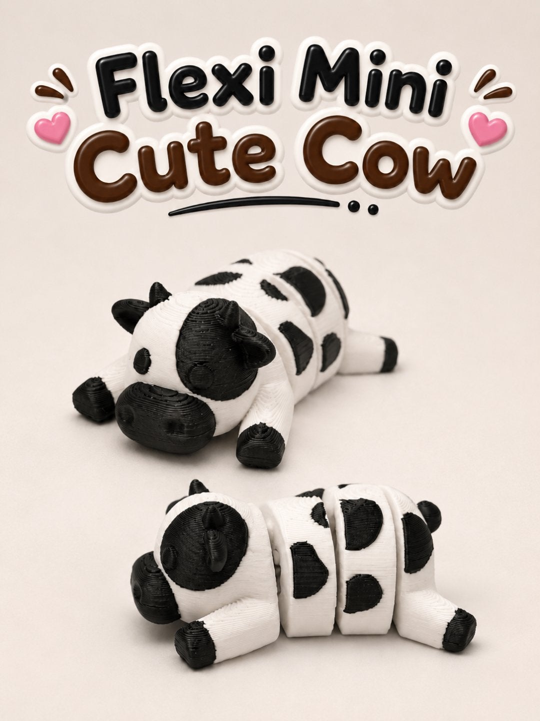 Flexi Mini Cute Cow - Flexibele Koe Speelgoed, Verzenden, Nieuw, Jongen of Meisje