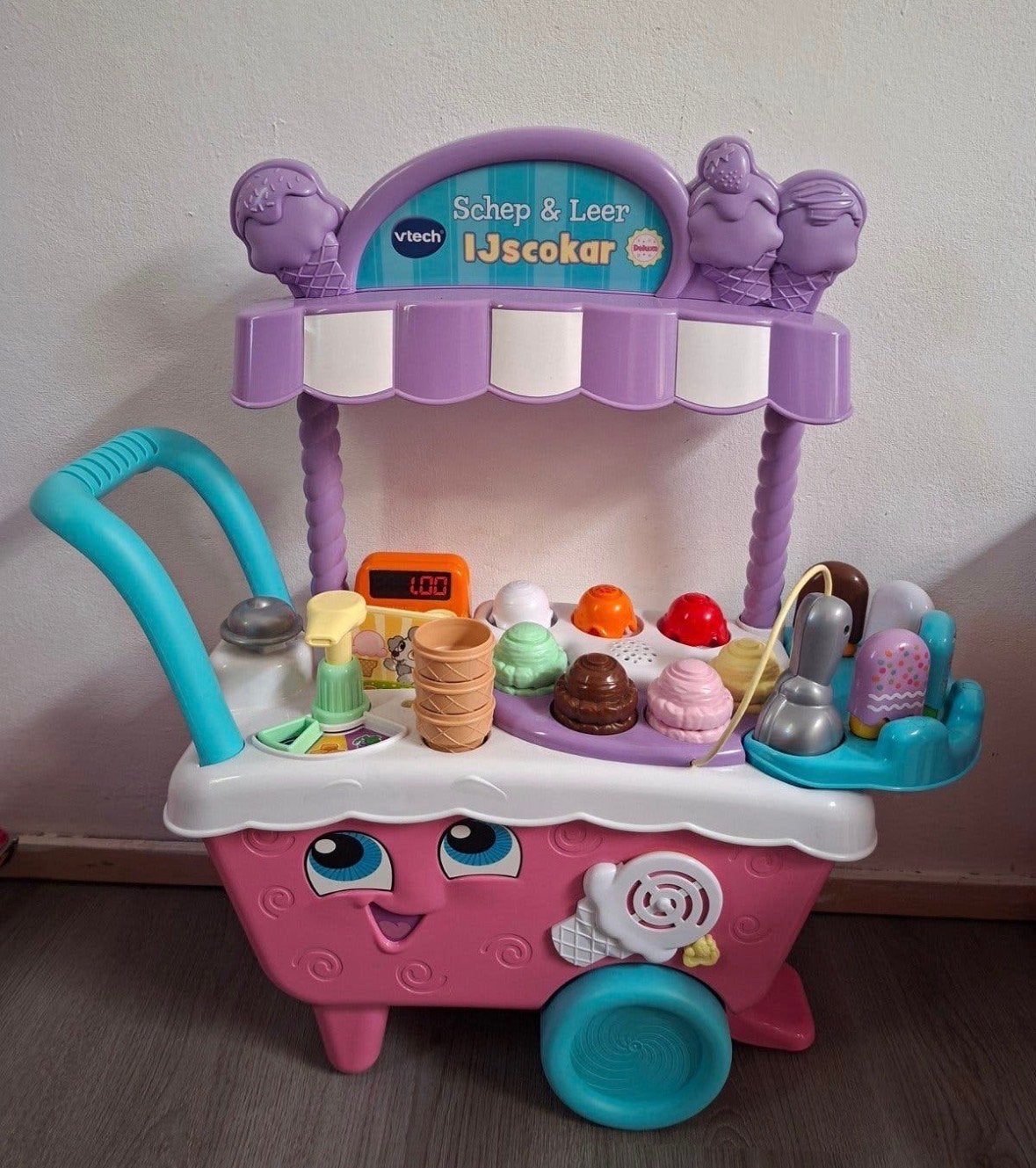 VTech Schep & Leer IJscokar - Interactief Speelgoed, Ophalen of Verzenden, Zo goed als nieuw, Jongen of Meisje