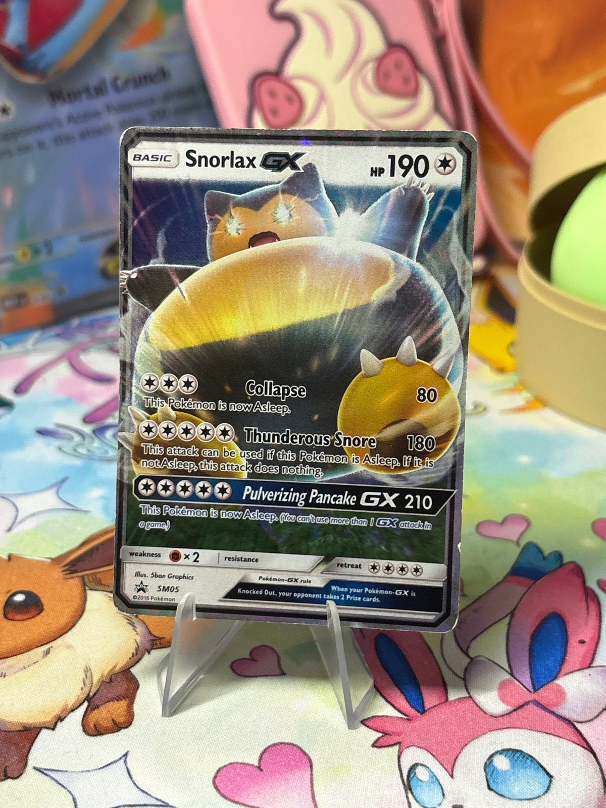 Snorlax GX SM05, Hobby en Vrije tijd, Verzamelkaartspellen | Pokémon, Ophalen of Verzenden, Zo goed als nieuw, Losse kaart