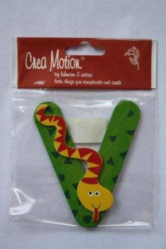 Crea Motion letter V hoog 7,5 cm, Hobby en Vrije tijd, Ophalen of Verzenden, Nieuw, Versiering of Embellishment, Overige merken