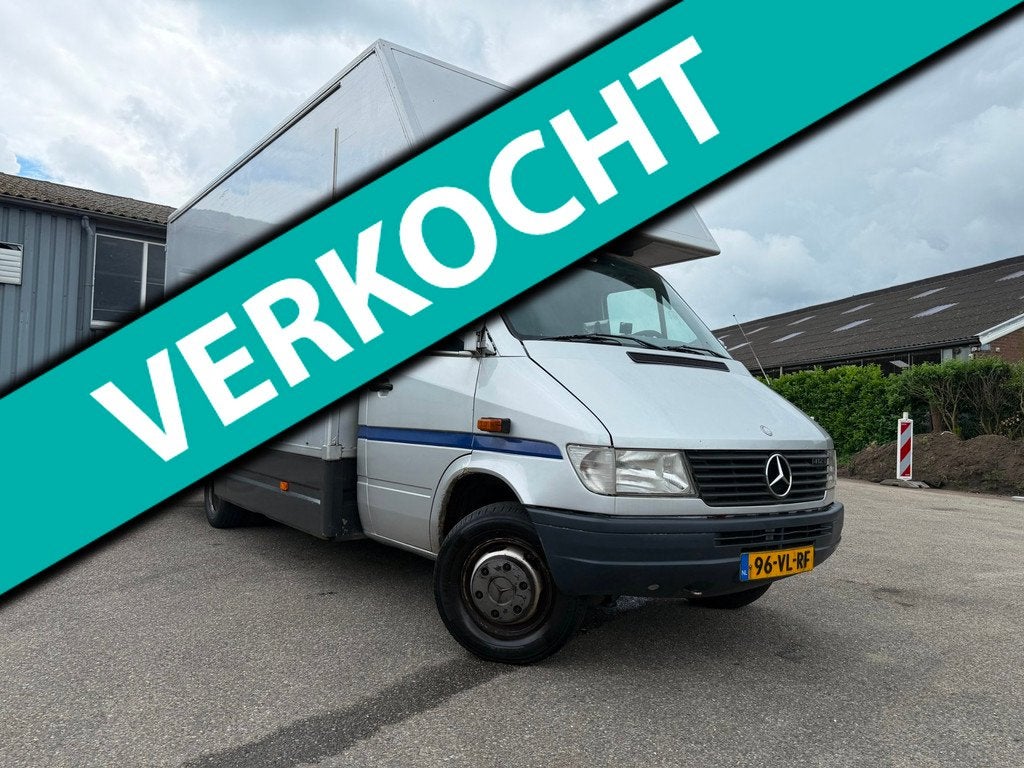 Mercedes-Benz Sprinter 412D MAXI BAKWAGEN | AIRCO | MARGE, Auto's, Bestelauto's, Gebruikt, Zwart, 122 pk, Bedrijf