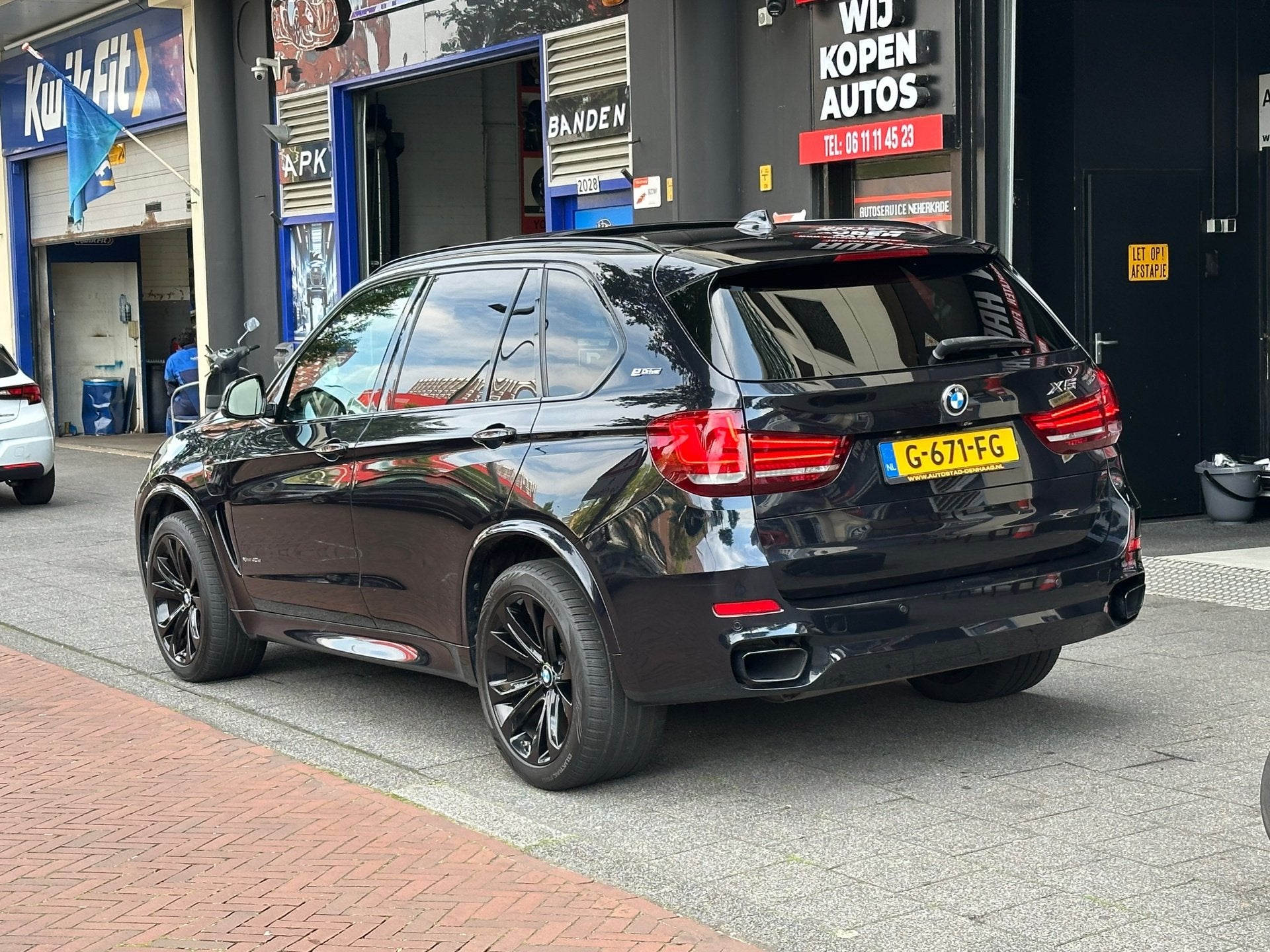 BMW X5 XDrive40e High Executive Aut Leer Navi Clima Camera P, Auto's, Gebruikt, 4 cilinders, Zwart, Bedrijf