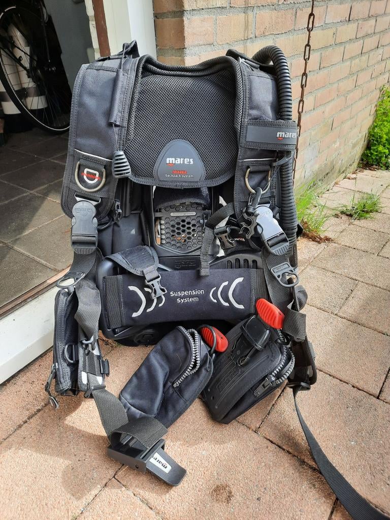 Mares hybride pure wing voor enkele fles, Watersport en Boten, Duiken, Verzenden, Gebruikt, Trimvest of Wing