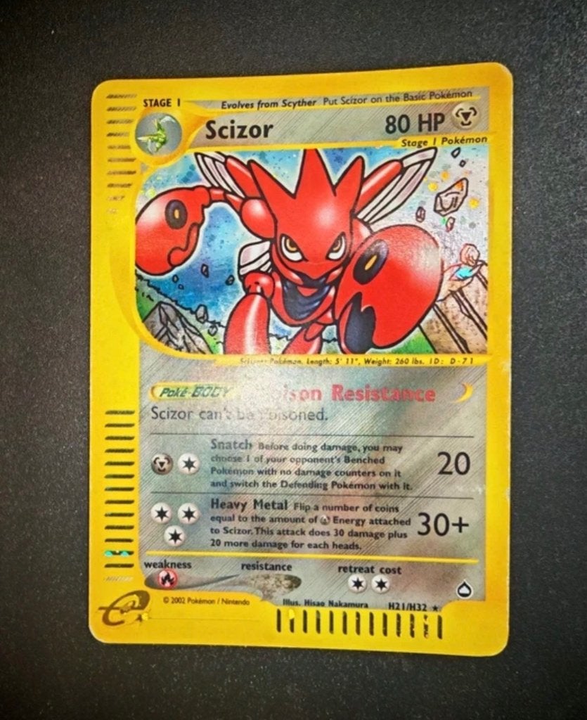 Scizor holo H21/H32., Hobby en Vrije tijd, Ophalen of Verzenden, Gebruikt, Losse kaart