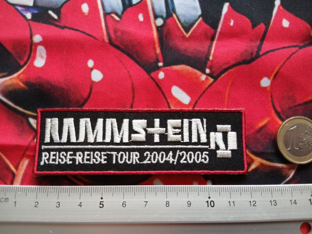 Rammstein mooie reise reise 2004 2005-- 3 x 10 cm patch 4, Verzenden, Nieuw, Kleding