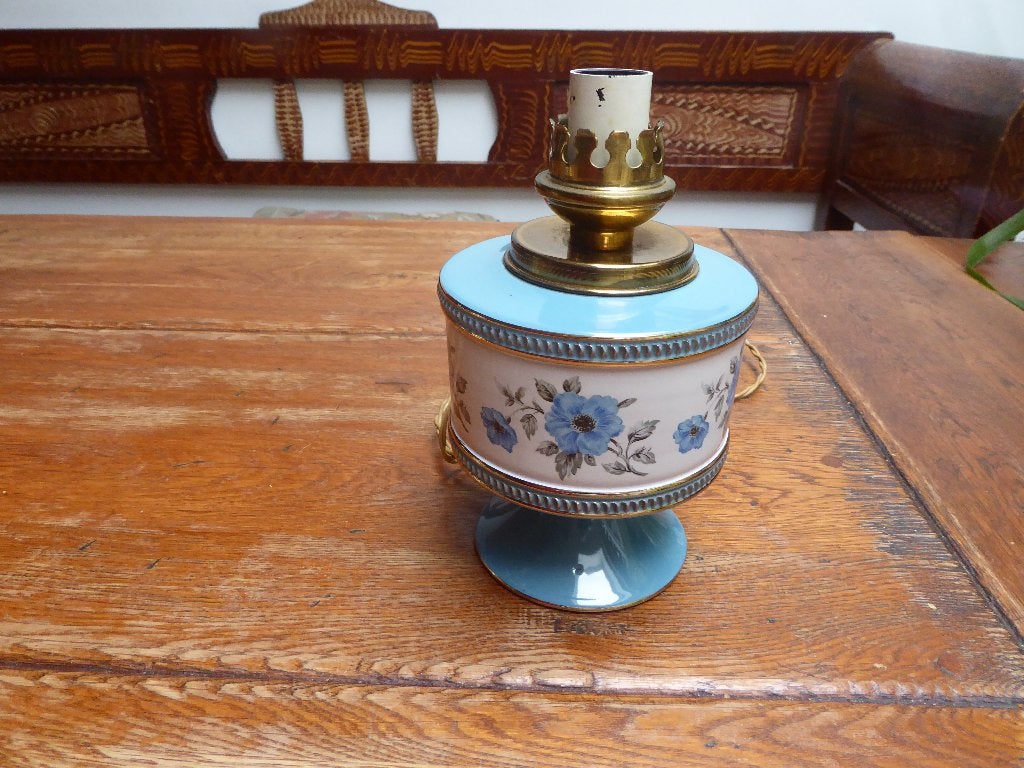 Antiek porseleinen lampje, C. Florentine Italy, Ophalen of Verzenden