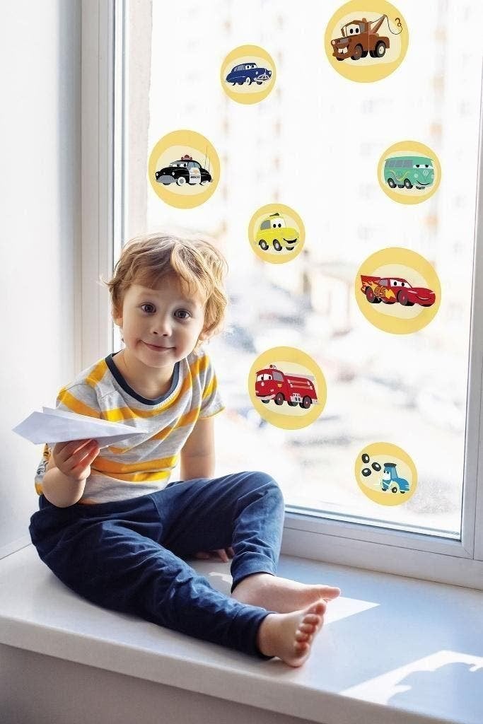 Disney Cars Raamstickers - Diverse Uitvoeringen, Verzenden, Nieuw, Strip of Tekenfilm