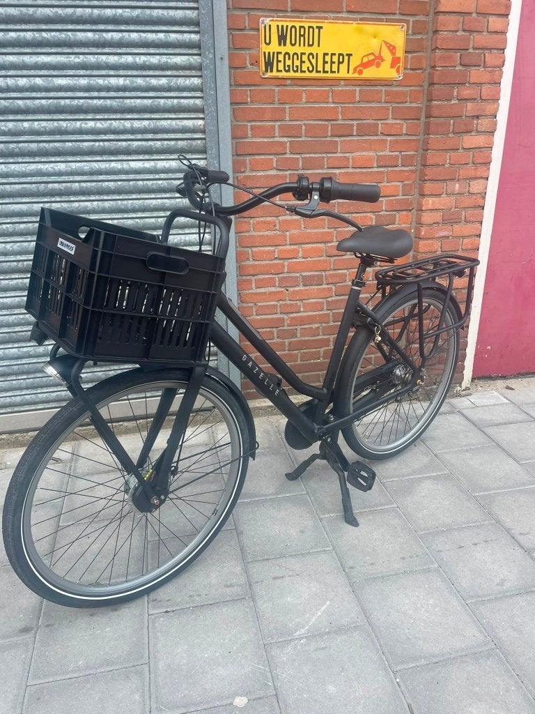 gazellen dames fiets met mandje/bak, Ophalen, Gebruikt, Aluminium