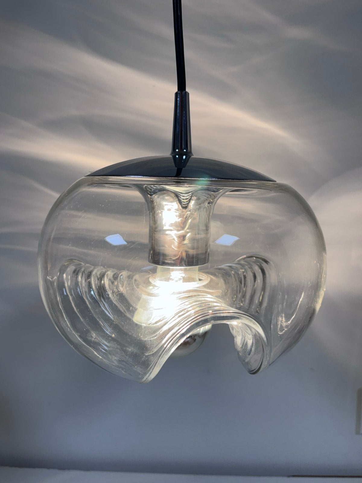 Vintage Peill & Putzler "Wave" "Futura" hanglamp, jaren '70, Ophalen of Verzenden