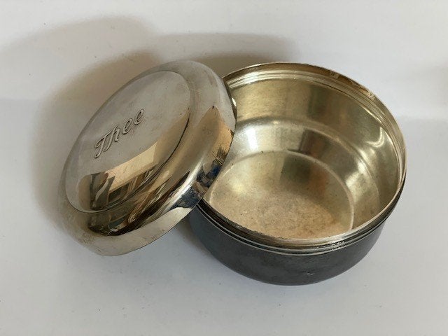 Vintage verzilverd bakje voor theezakjes. Thee bakje., Ophalen, Zilver