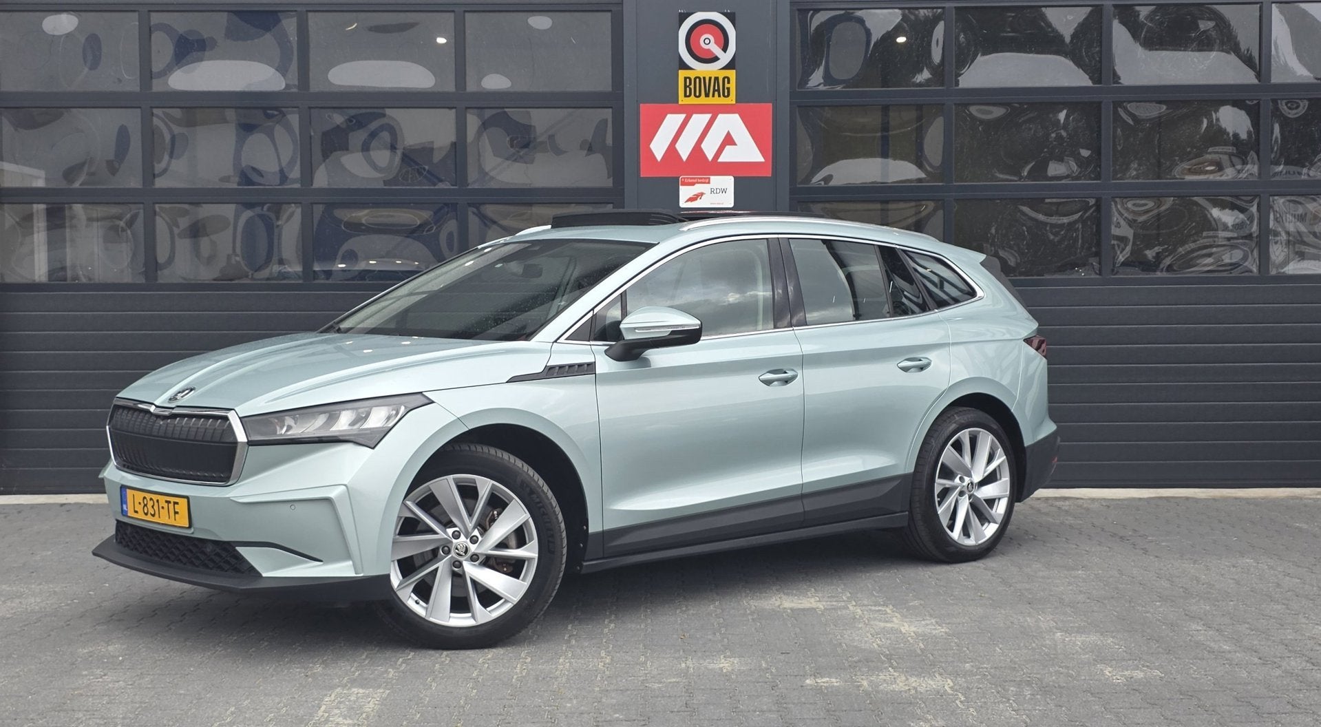 Skoda Enyaq iV 80 | 91,69% SOH | PANO | 20 INCH | ACC, Auto's, Automaat, Achterwielaandrijving, Gebruikt, Zwart