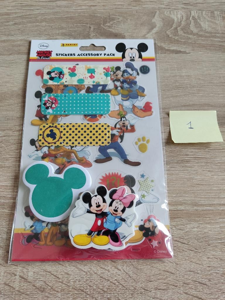 Mickey Mouse stickers accessory pack (1), Ophalen of Verzenden, Nieuw, Meerdere stickers