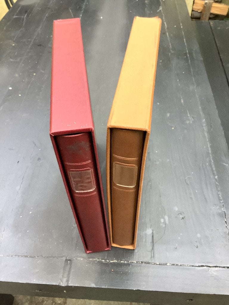 2x Lege Lindner Ringbanden/Albums met Schuifhoes, Ophalen of Verzenden, Nederland en Buitenland