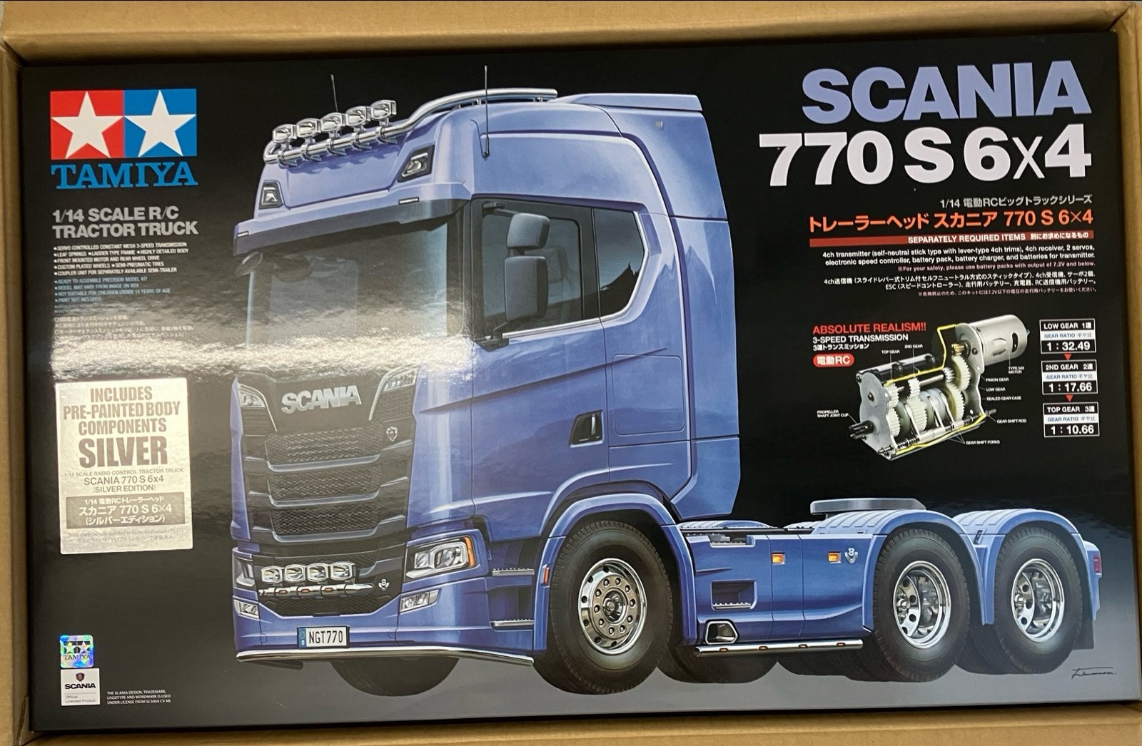 Tamiya Scania 770 S 6x4 R/C Vrachtwagen 1:14, Hobby en Vrije tijd, Ophalen, Nieuw, Elektro, Auto onroad