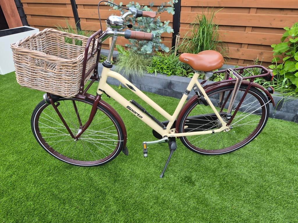 Sparta Pick-Up Damesfiets - Crème/Bordeauxrood, Ophalen of Verzenden