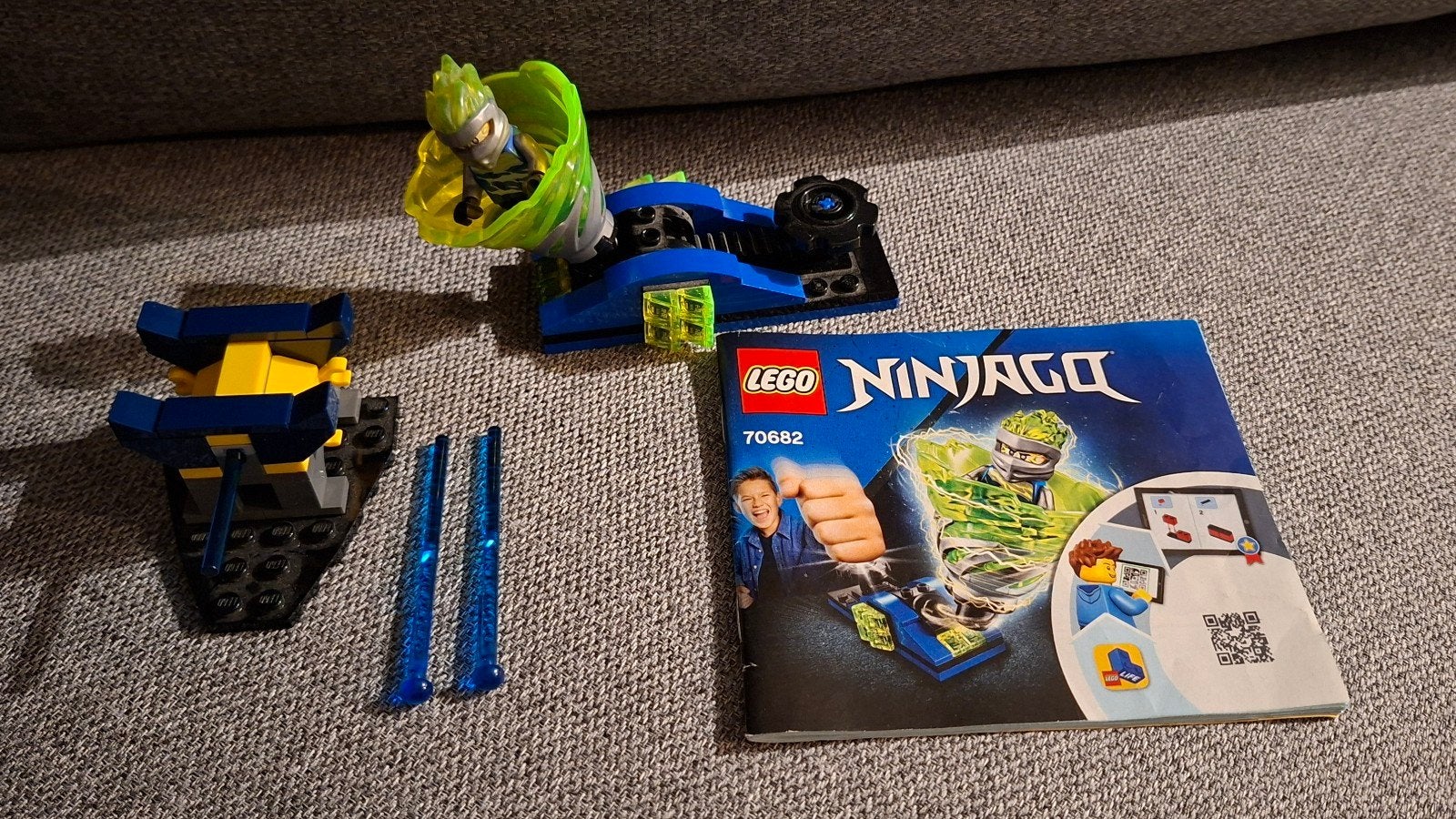 Lego Ninjago Spinjitzu Jay 70682 met instructieboekje, Lego, Inclusief instructies, Ophalen of Verzenden, Zo goed als nieuw