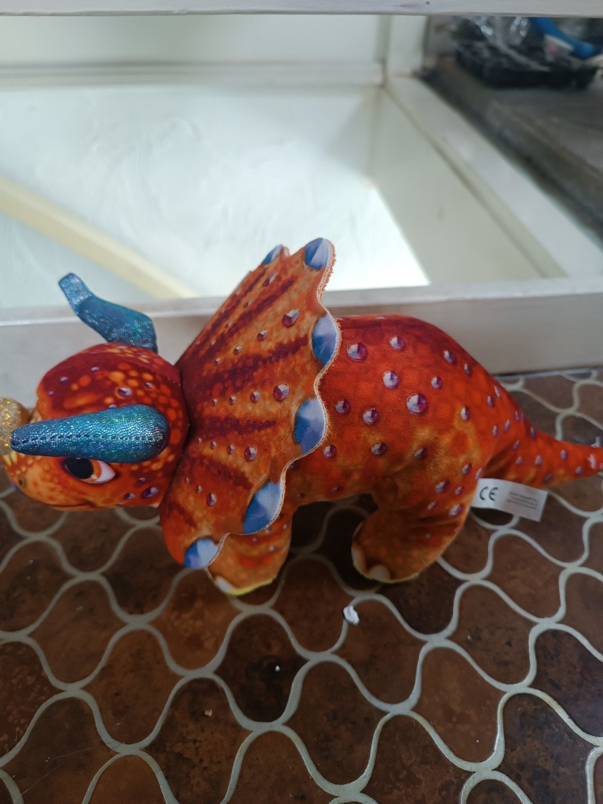 Leuke Dinosaurus Knuffel - Triceratops, Ophalen of Verzenden