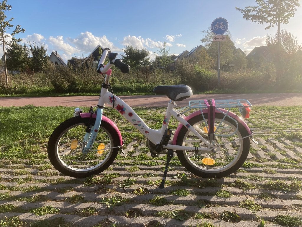 Kinderfiets Alpina 16 inch, Fietsen en Brommers, Fietsen | Kinderfietsjes, Ophalen, Terugtraprem, Zijwieltjes, Alpina