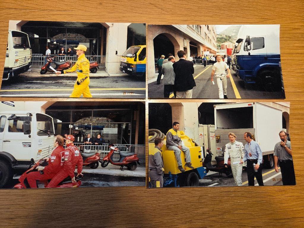 foto's; formule 1 coureurs 1997, 4 stuks., 1980 tot heden, Foto, Ophalen of Verzenden, Zo goed als nieuw