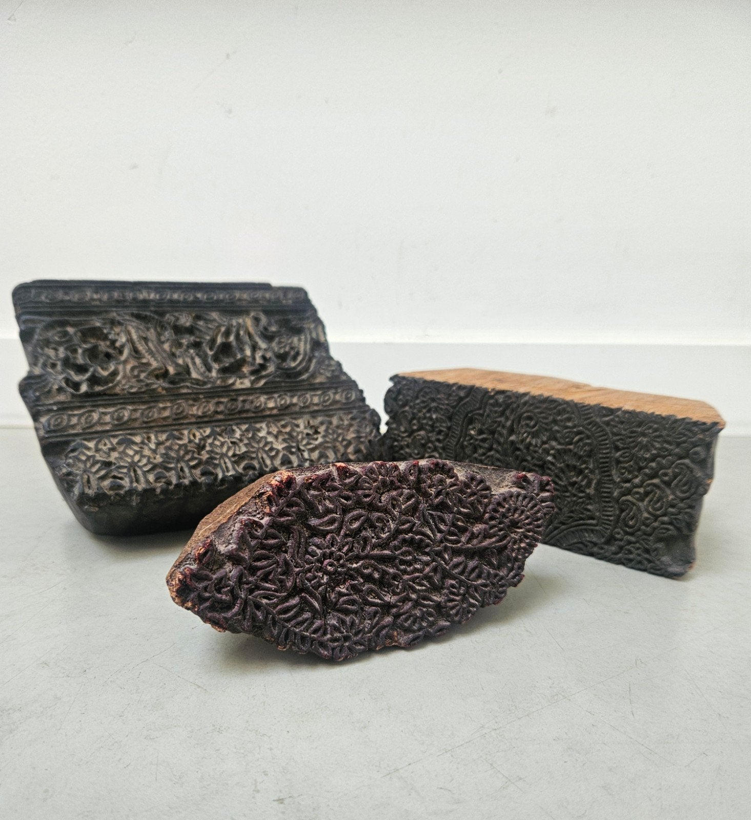 Antieke drukblokken / stempels Noord India., Antiek en Kunst, Ophalen of Verzenden