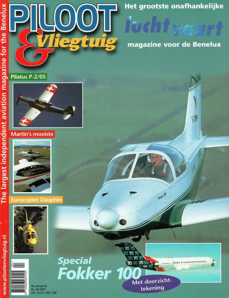 Piloot & Vliegtuig 2001 nr. 4 (o.a. Fokker 100 / Boeing 377), Verzenden, Gelezen, Vliegtuig