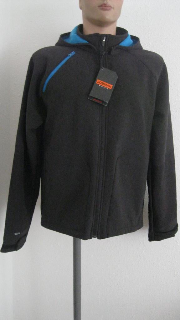maat M, 1 nieuwe JOBMAN softshell werk jas, style 5242, Kleding | Heren, Jobman, Maat 48/50 (M), Zwart, Nieuw