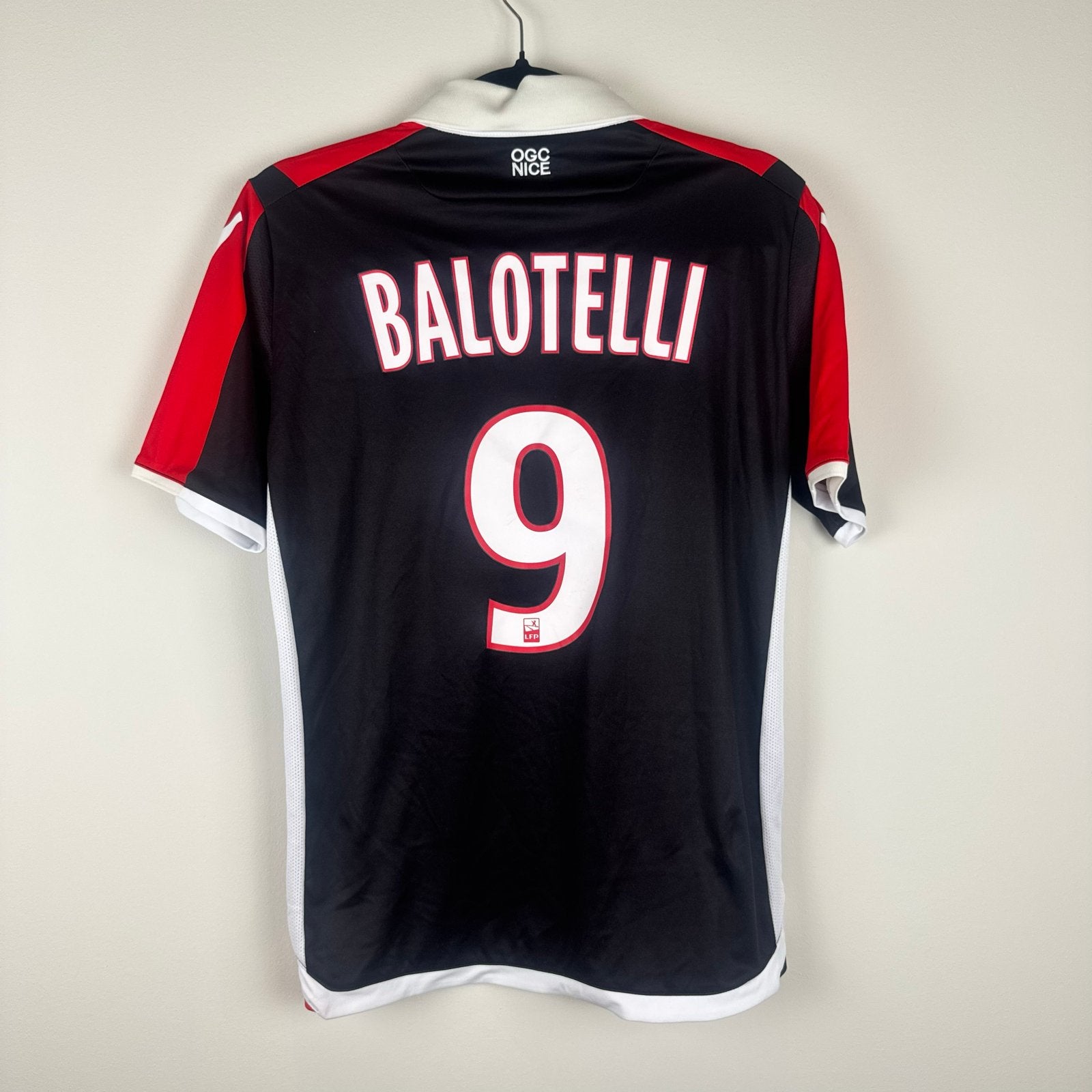 OGC Nice Balotelli Thuisshirt Maat S, Maat S, Ophalen of Verzenden, Zo goed als nieuw, Shirt