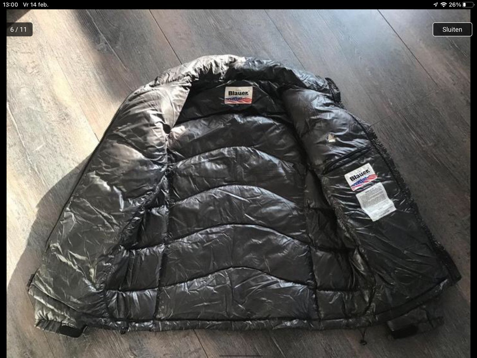 BLAUER US Donsjas heren winter - Zwart, maat XXL, Ophalen of Verzenden, Gedragen, Overige maten, Zwart