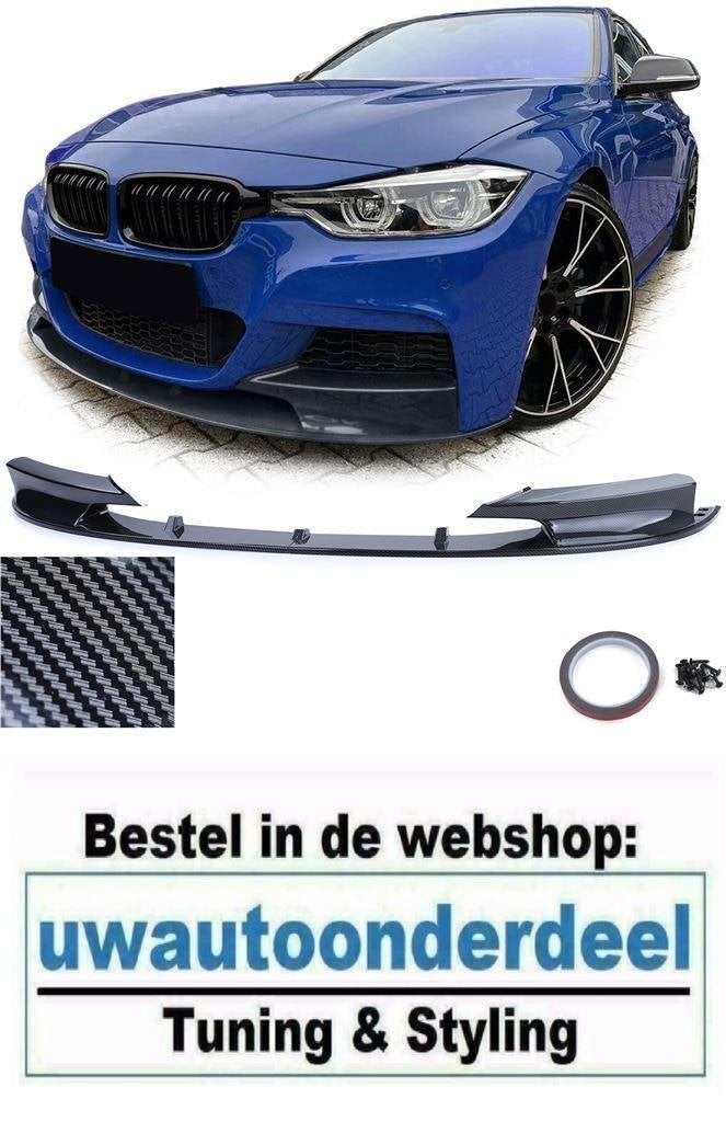Cup Spoiler Splitter Carbon Look Voor 3 Serie F30 F31 M Pakk