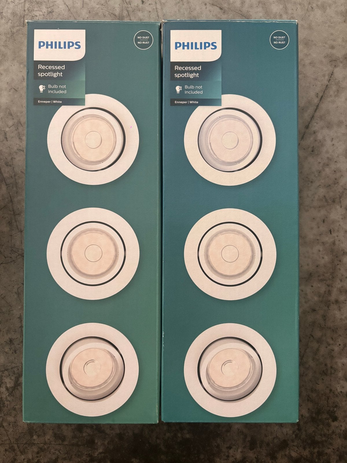 Philips Enneper Inbouwspot - Wit (2 stuks), Nieuw, Ophalen of Verzenden, Inbouwspot, Geschikt voor plafondmontage