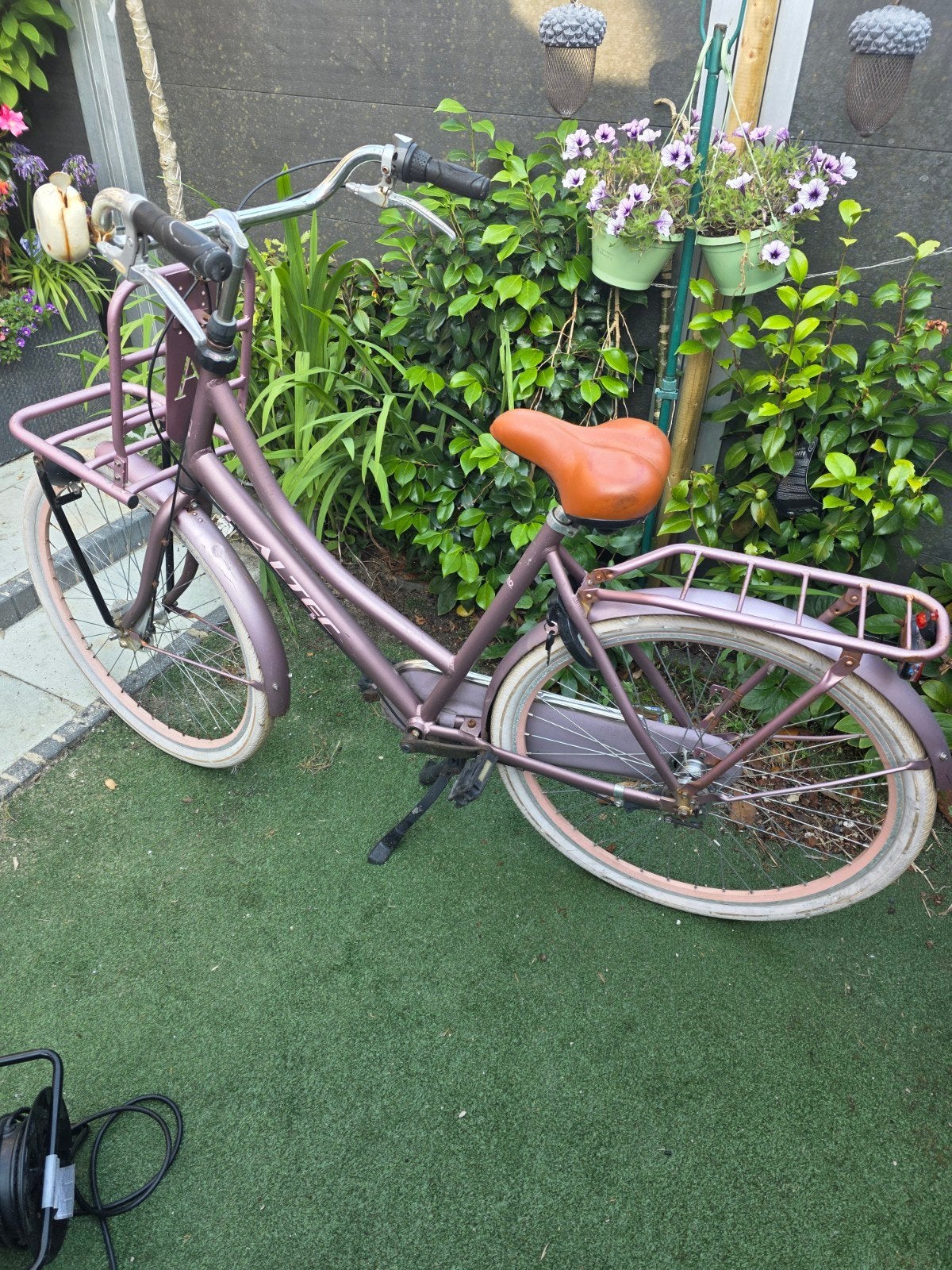 Altec Retro Damesfiets - Paars/Roze, Overige merken, Gebruikt, Velgrem, 56 cm of meer