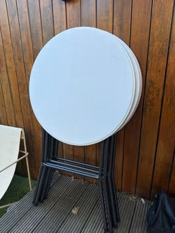 Statafels 2 stuks (METRO PROFESSIONAL Statafel Wit 80 cm), Ophalen, Zo goed als nieuw