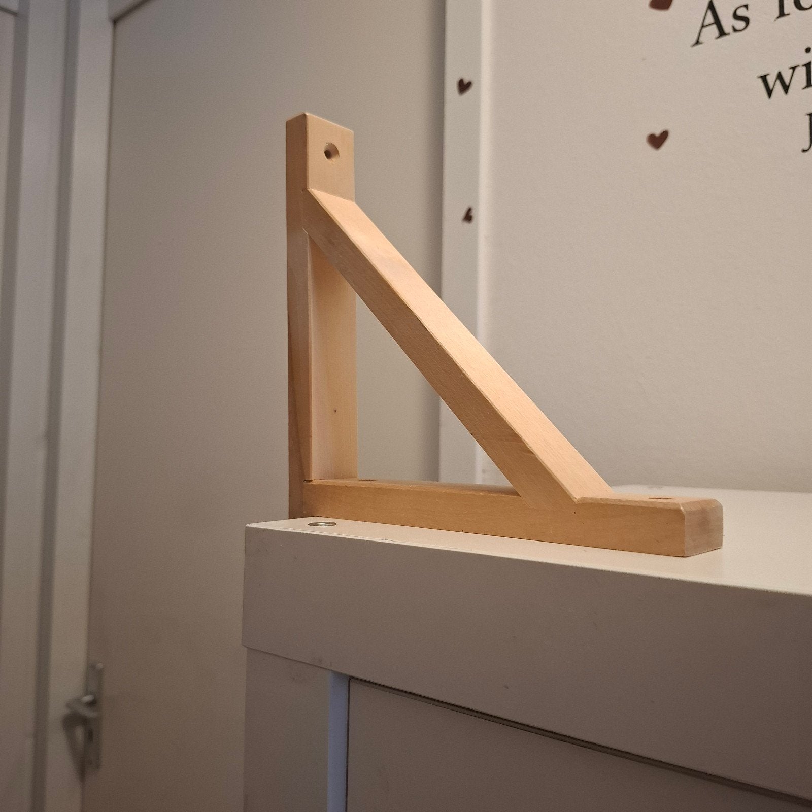 Houten boekensteun van IKEA, Huis en Inrichting, Woonaccessoires | Wandplanken en Boekenplanken, Ophalen of Verzenden, Zo goed als nieuw