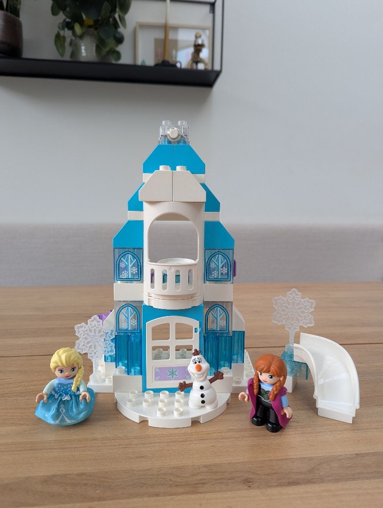 Frozen Duplo IJskasteel, Gebruikt, Ophalen of Verzenden, Compleet, Complete set