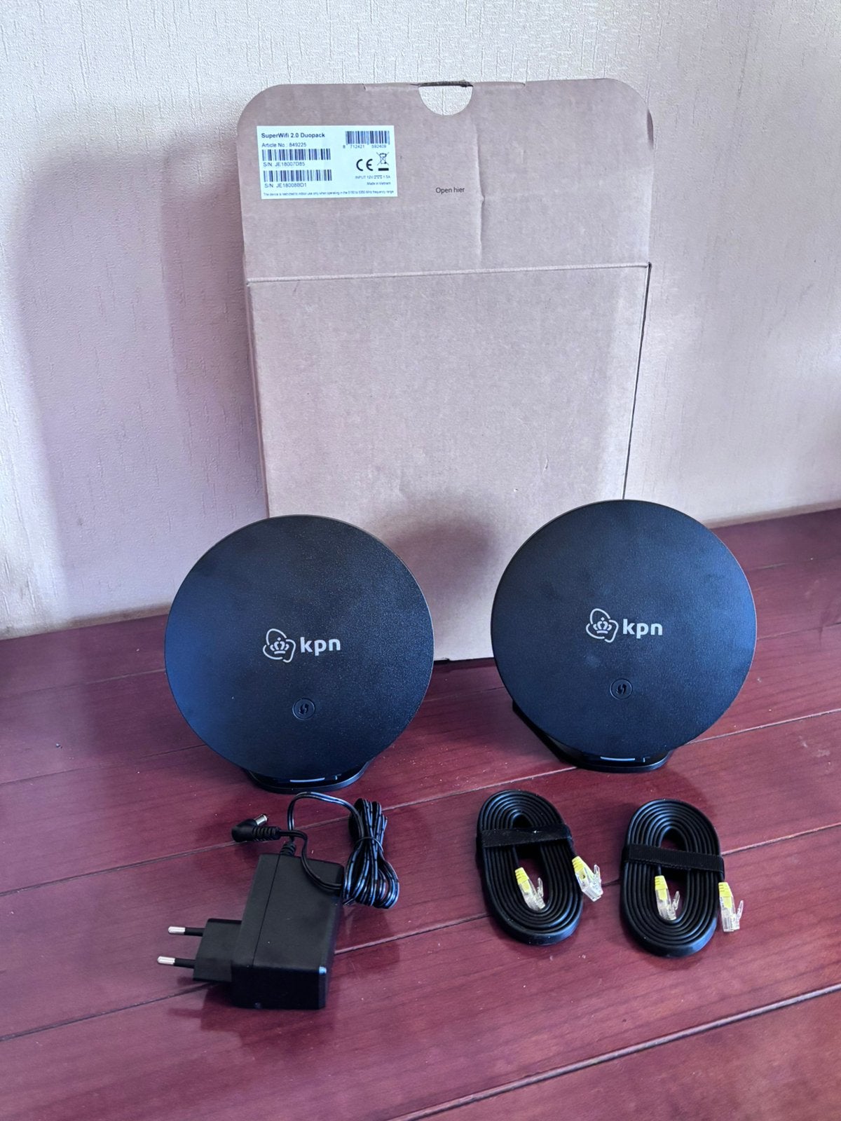 KPN SuperWifi 2 duo pack, Computers en Software, WiFi-versterkers, Verzenden, Zo goed als nieuw