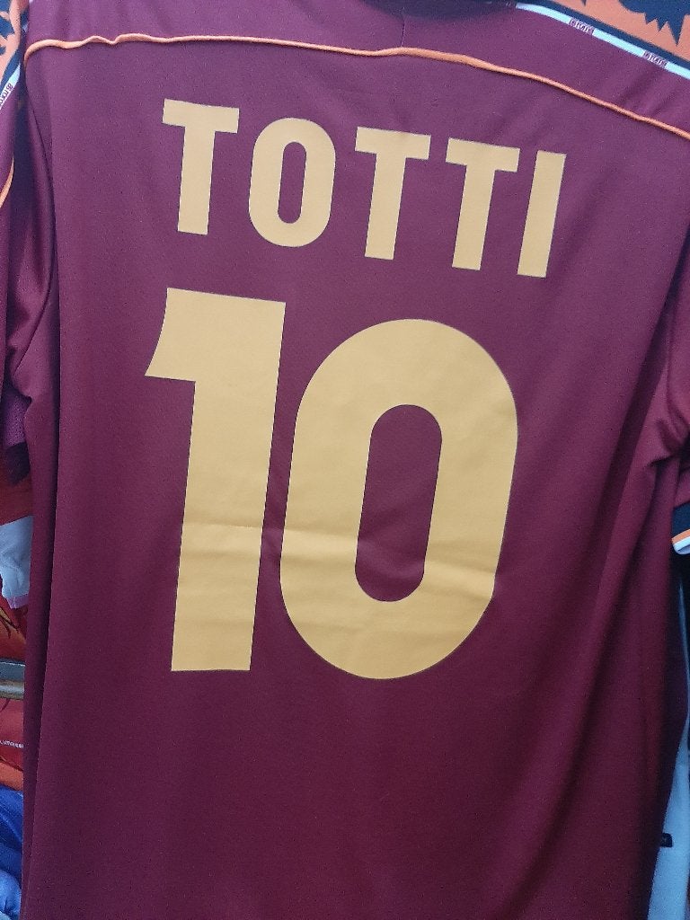 Voetbal a.s roma totti, Maat XS of kleiner, Verzenden, Nieuw, Shirt