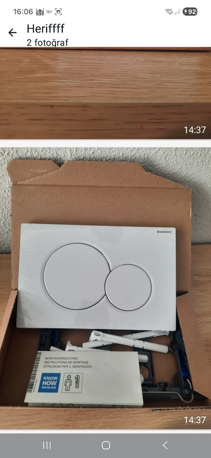Geberit Sigma20 bedieningspaneel wit, Ophalen of Verzenden, Nieuw, Toilet