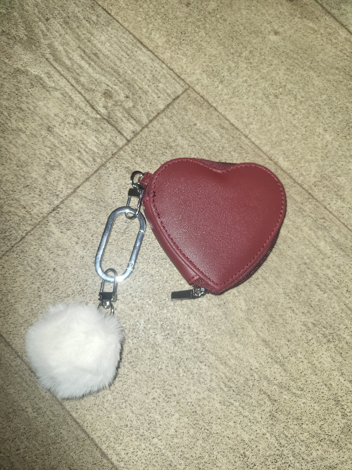 Hema portemonnee met pluizig bolletje zgan, Sieraden, Tassen en Uiterlijk, Ophalen, Zo goed als nieuw, Rood, Overige merken