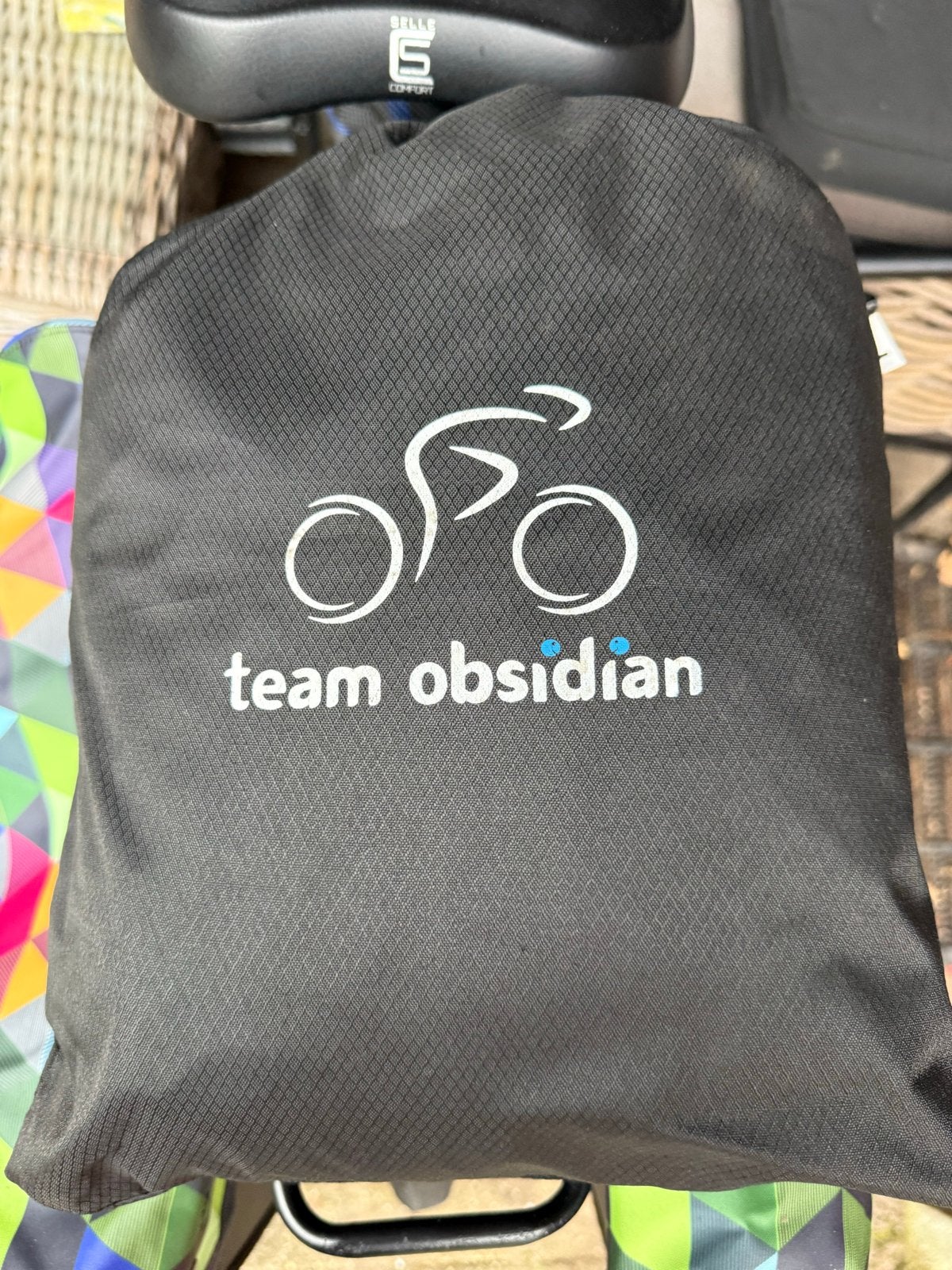 Team Obsidian fiets regenhoes XL, Ophalen of Verzenden, Zo goed als nieuw