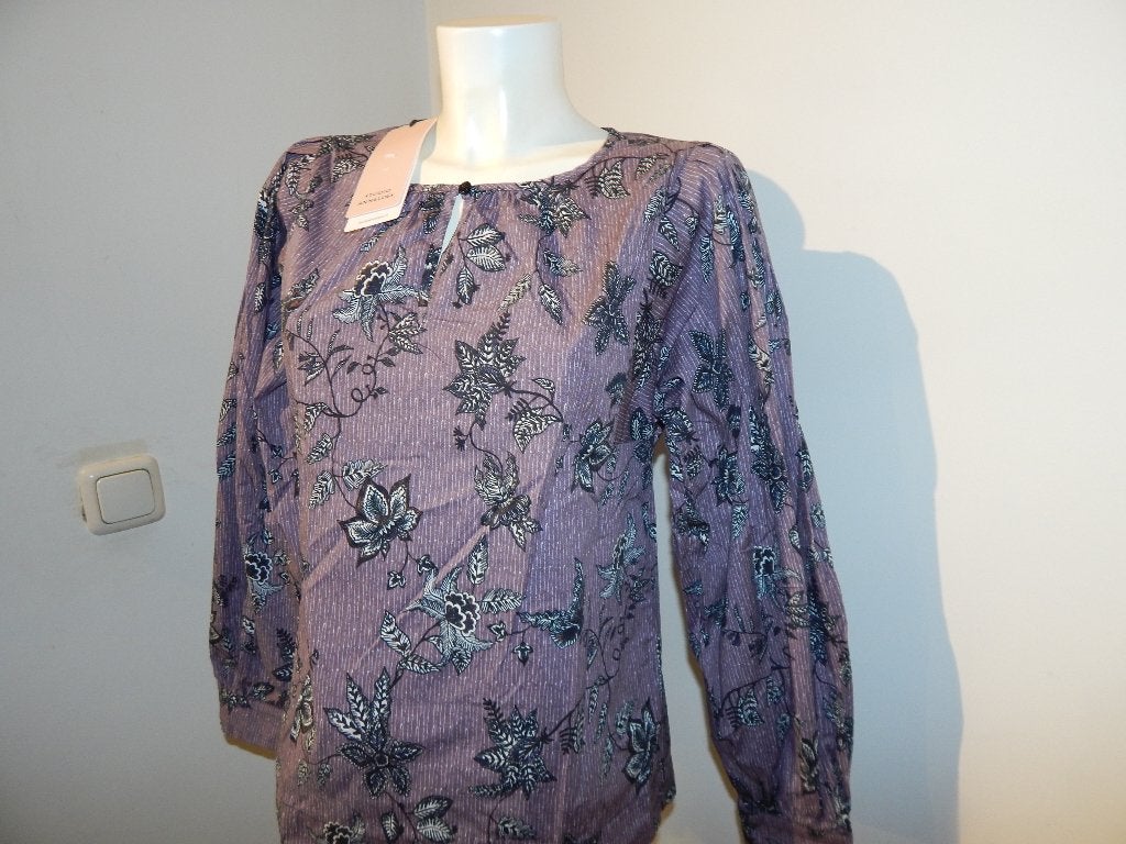 Studio Anneloes paarse blouse top bloemen Nieuw s/m, Studio Anneloes, Verzenden, Paars, Nieuw
