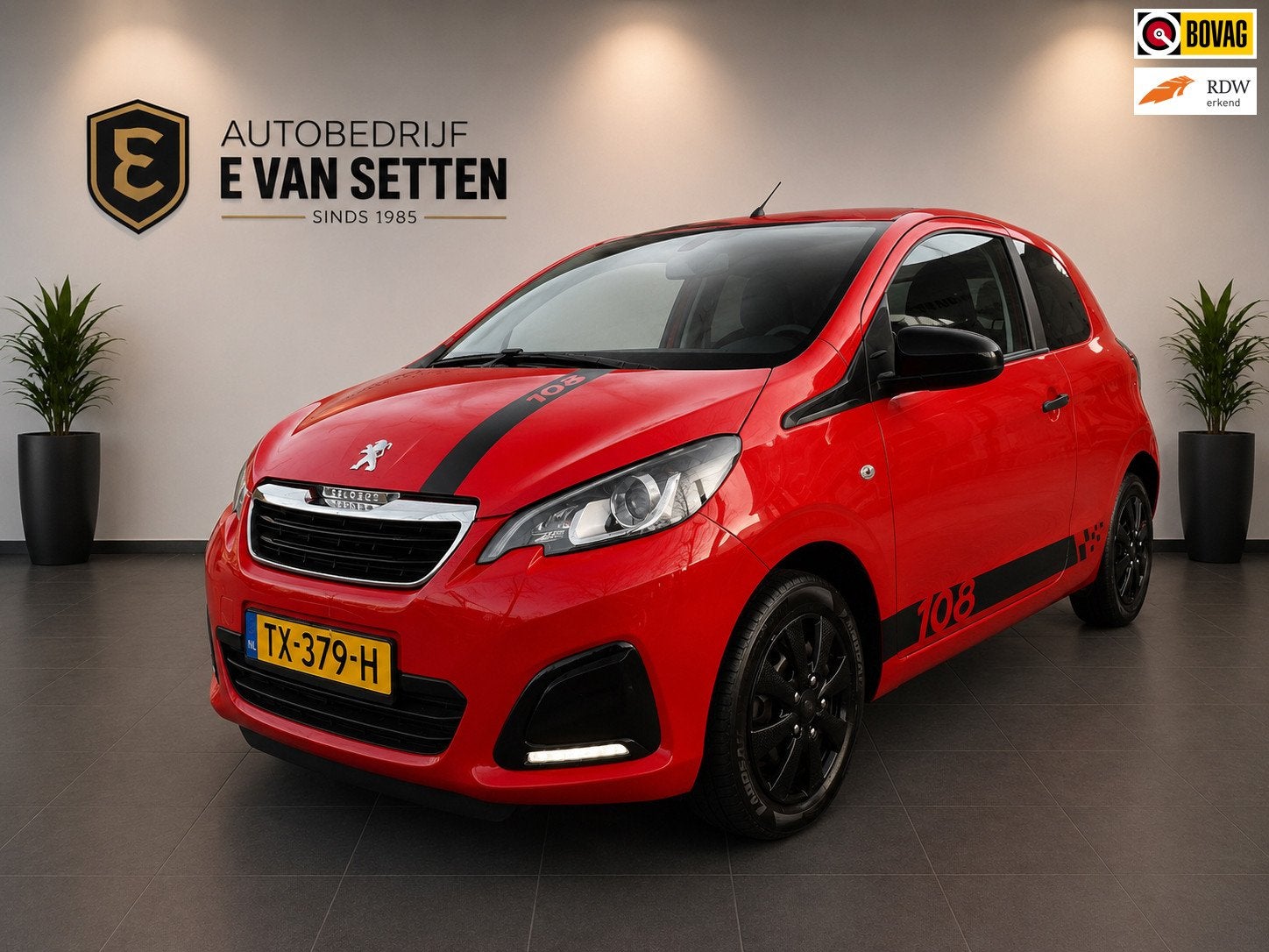 Peugeot 108 1.0 VTi Active Nieuwe koppeling, Euro 5, Stof, Gebruikt, Zwart