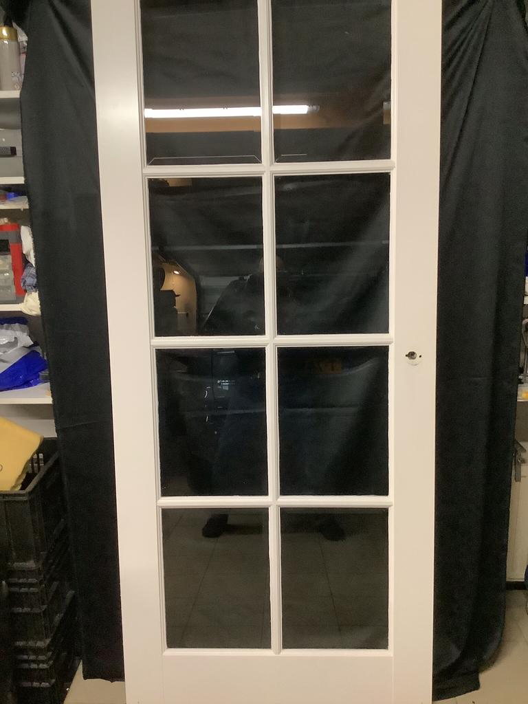 Linksdraaiende opdekdeur 88 x 211.5, Ophalen, Zo goed als nieuw, Binnendeur, 200 tot 215 cm