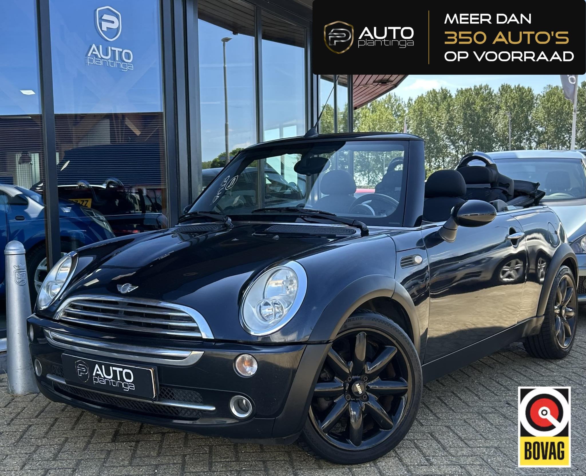 MINI Cabrio 1.6 One 90PK | Cabrio | Nieuwe APK | Airco | Lic, Auto's, Stof, Gebruikt, Zwart, 4 cilinders