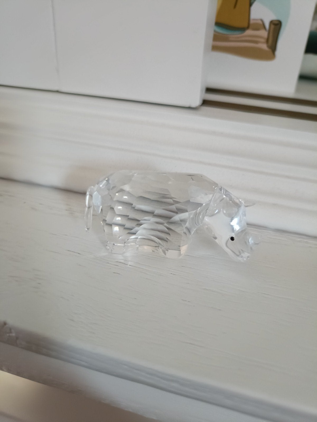 Swarovski neushoorn, Verzamelen, Ophalen of Verzenden, Gebruikt, Figuurtje