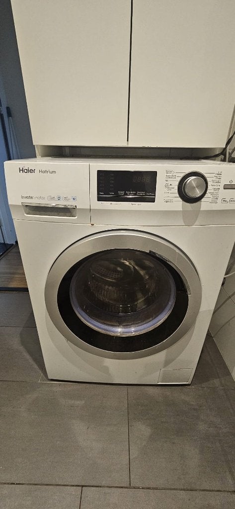 Haier wasmachine Gebruikt, Ophalen, 1200 tot 1600 toeren, Gebruikt, Kort programma